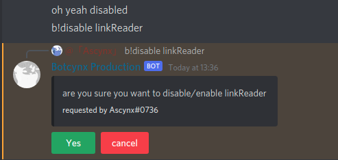 disable command